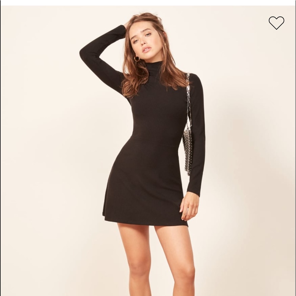 Reformation black dress